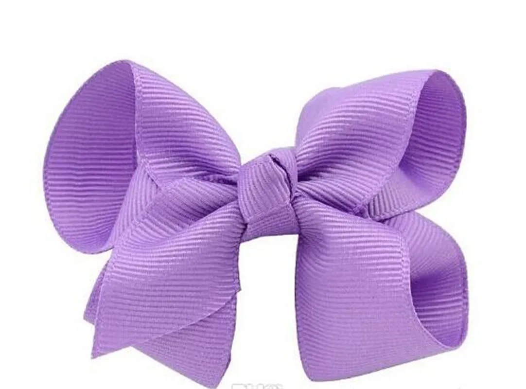 Korean 3 INCH Grosgrain Ribbon Hairbows Baby Girl Accessories With Clip Boutique Hair Bows Hairpins Hair ties HD32011399472