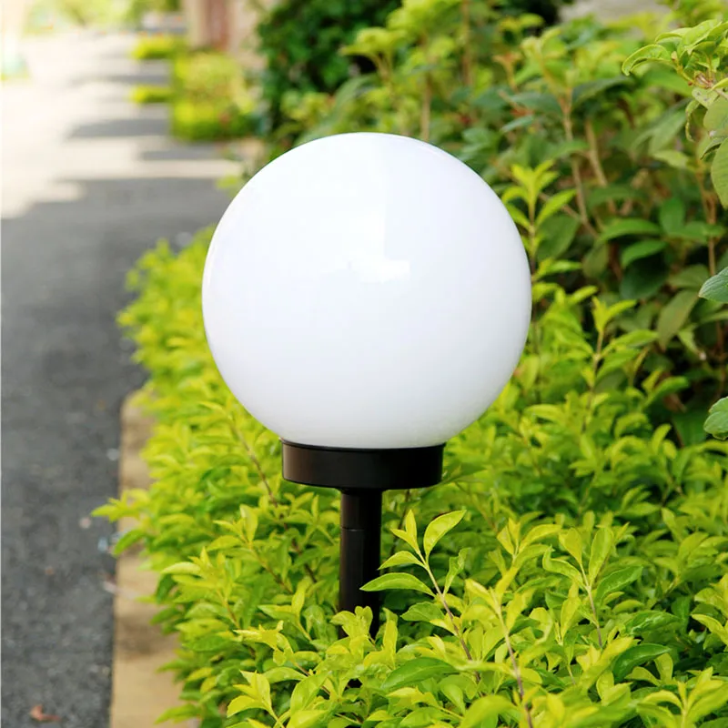 LED Güneş Enerjisi Powered Ampul Lamba 33 cm Su Geçirmez Açık Bahçe Sokak Güneş Paneli Top Işıkları Çim Yard Peyzaj Dekoratif