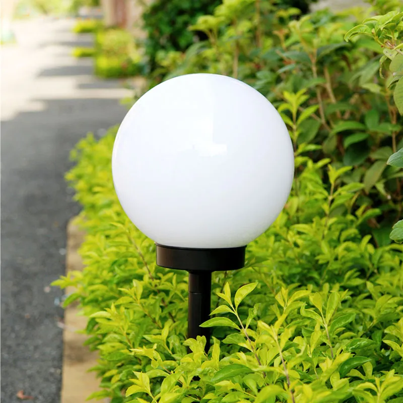 Lampa Energia Słoneczna Zasilana Zasilana Lampa 33cm Wodoodporna Outdoor Garden Street Panel słoneczny Ball Lights Lawn Yard Krajobraz Dekoracyjne