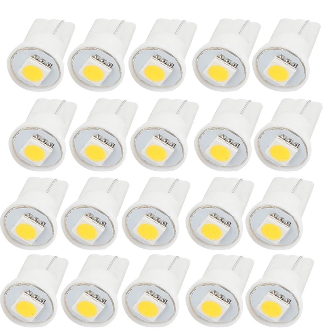 Aydınlatma xenon gösterge lambası enstrüman 1SMD LED BA9S T10 5050 Beyaz Uzun ömürlü Pano Genişliği Otomatik için Kapı Işığı