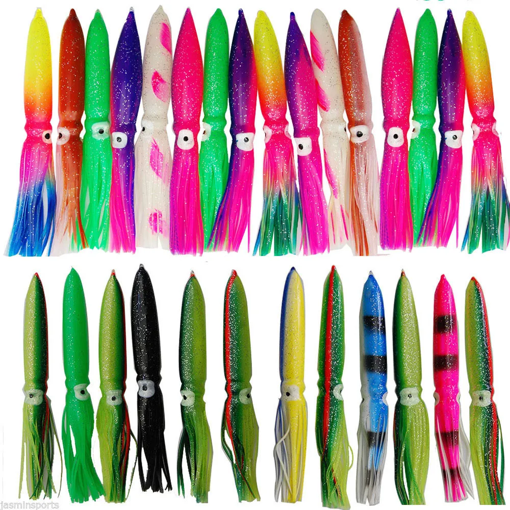 121518cm Bulb Soft Fishing Lures Saltwater Octopus Squid Skirt Lure  Hoochies Fishing Squids Lifelike Lures9180342 From Gbnb, $16.1