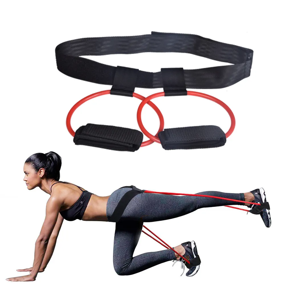 Booty Band Set Widerstandsbänder Beauty Booty Fitness Workout Beine und BuMuskeln Training mit verstellbarem Taillengürtel