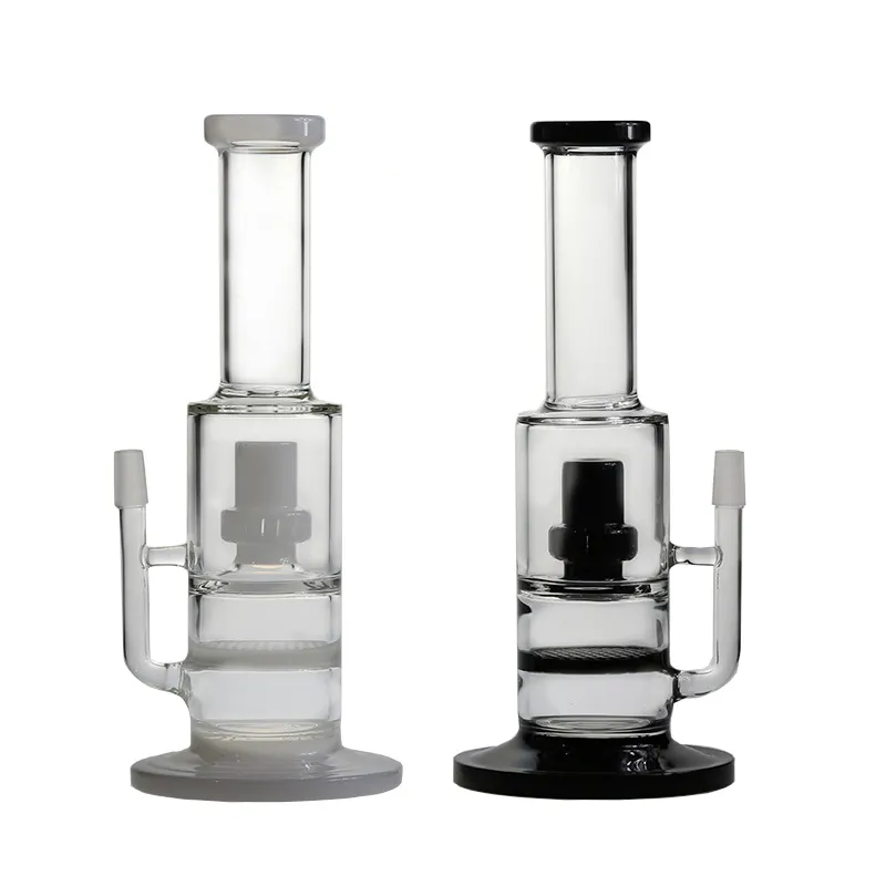 12 pouces Borosilicate Verre Bong Fumer Pipe Dab Plate-Forme Pétrolière Slitted Dome Percolateurs Jolie Fleur D'eau Tuyaux D'eau Jade Narguilés