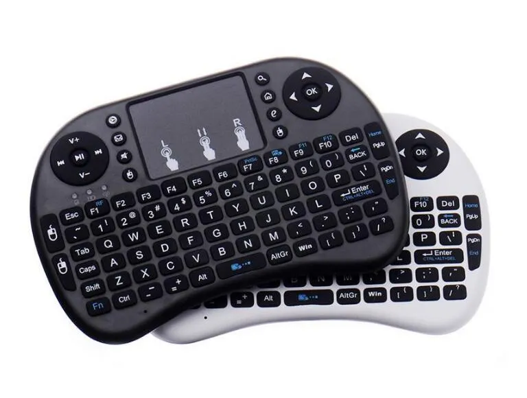 Rii i8 Wireless Keyboard 2.4G English Air Mouse Keyboard Remote Control Touchpad for Smart Android TV Box Notebook Tablet Pc