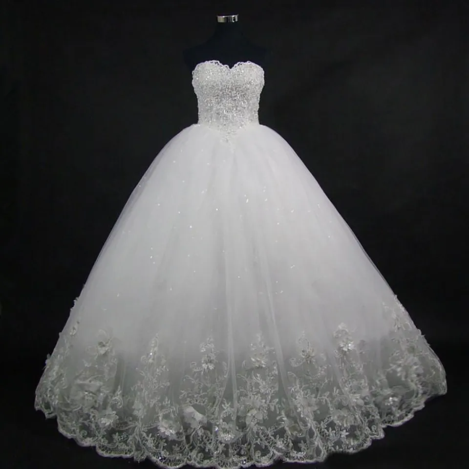 Robe de mariée en Tulle doux, robe de mariée avec Appliques, longueur au sol, robes de mariée à lacets