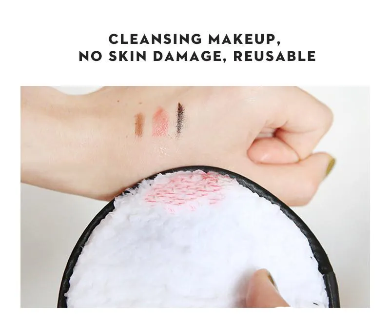 Magic Reusable Makeup Remover Puff Double Sided Face Cleansing Cloth