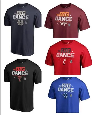 Modne The Big Dance College Basketball Wear, Fani Topy Tees Crew Neck Szkolenia Koszulki koszykówki, Trenerzy Sklep Zakupy online