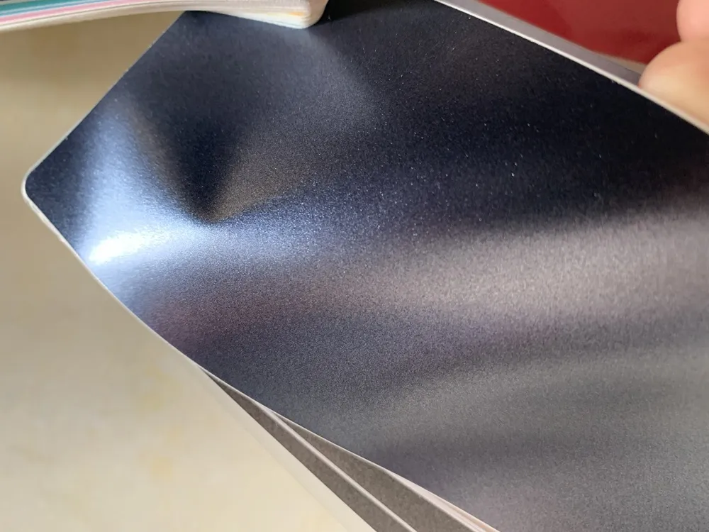 Risparmia Alla Grande Su Involucro Di Auto In Vinile Blu Metallico Involucro In Vinile Metallizzato Satinato Blu Tempesta Pellicola Avvolgente Per - Foto 5