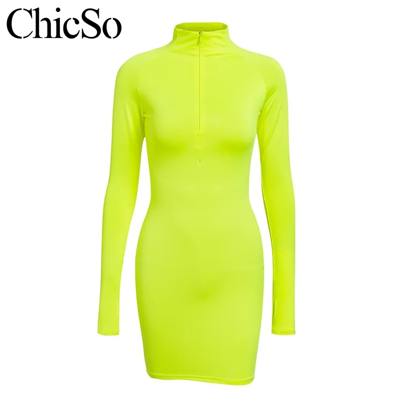 MissyChilli Fluorescence Green Pencil Bodycon Dress... From 7,73  | DHgate