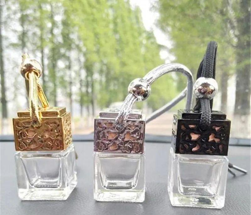 حار جديد سيارة معلق العطور الهواء المعطر العطر الناشر فارغة زجاجة إعادة الملء السيارات التصميم ديكور الضروري النفط زجاجة TO85