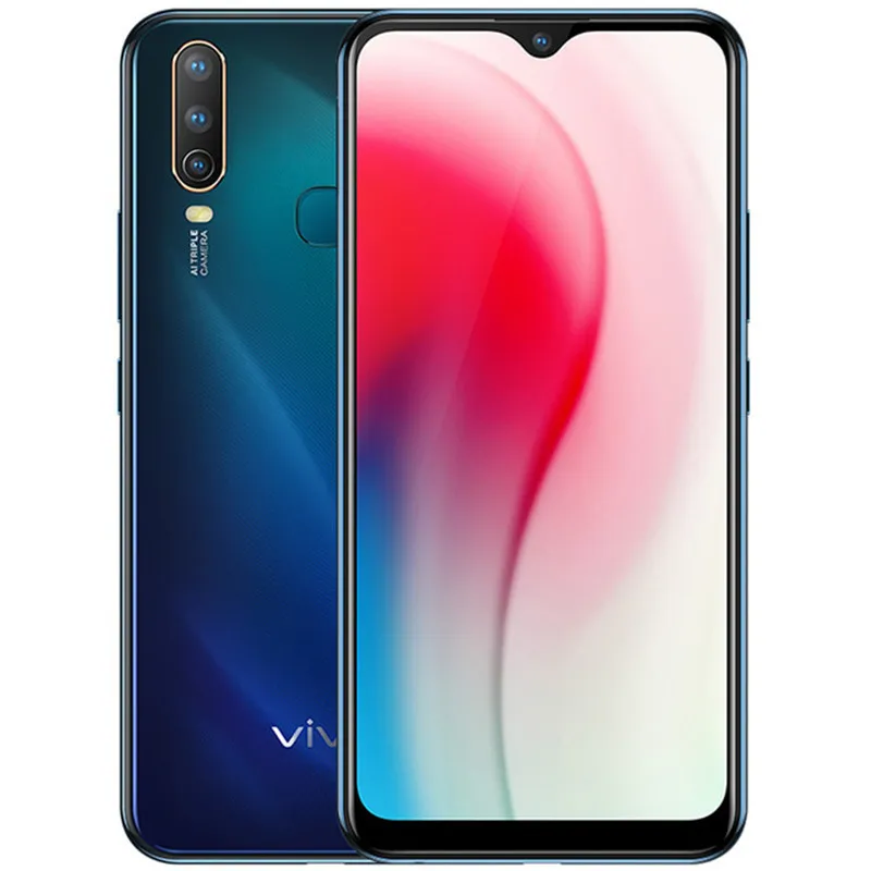 원래 Vivo Y3 4G LTE 휴대 전화 4GB RAM 64GB 128GB ROM MT6765 OCTA CORE Android 6.35 "전체 화면 16MP AR 5000MAH 지문 ID 얼굴 Wake Smart 휴대 전화