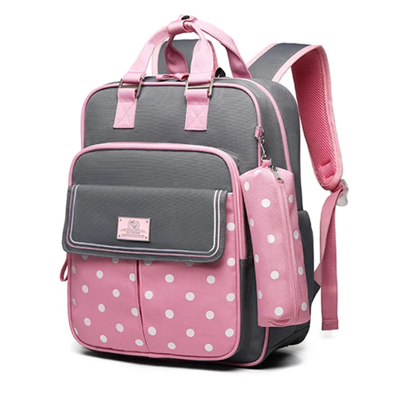 ВС ВОСЕМЬ Dot девушки школы Рюкзаки школьные сумки для девочек Детский рюкзак Детский рюкзак Детский мешок Mochila Эсколар