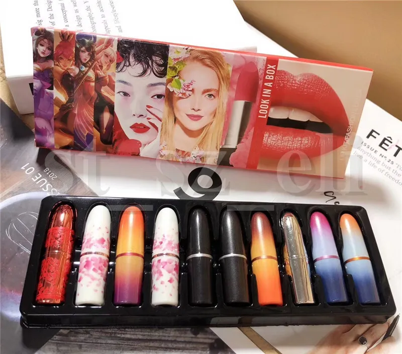 M Makeup 10-in-1 Lipstick Collection, Christmas Lipstick Set