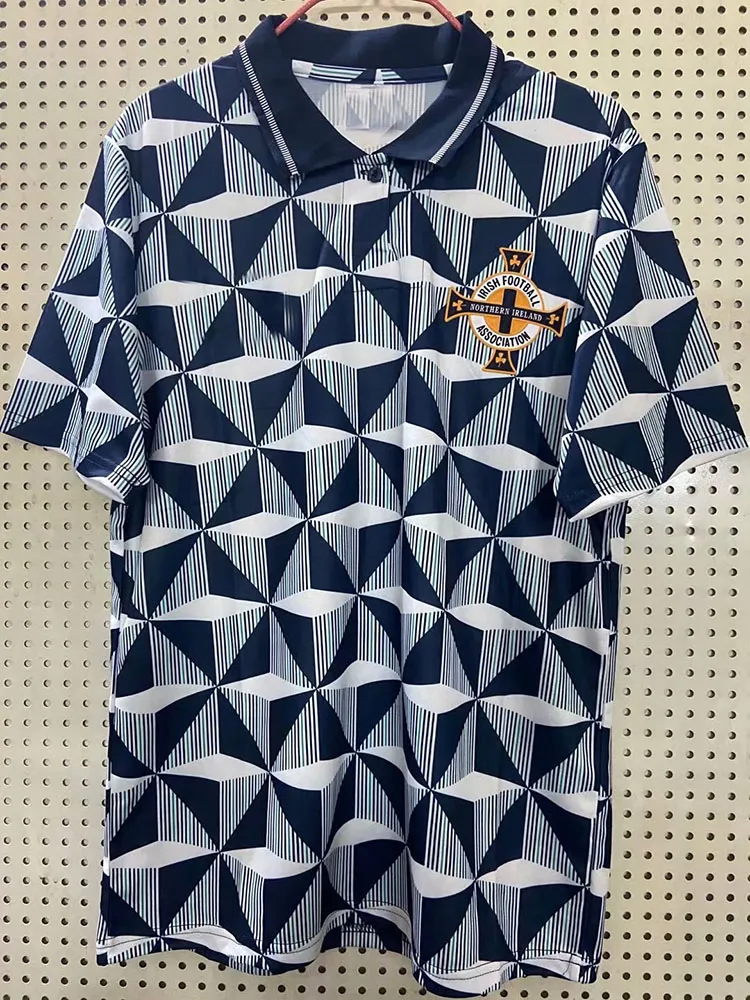 northern ireland football shirt blue