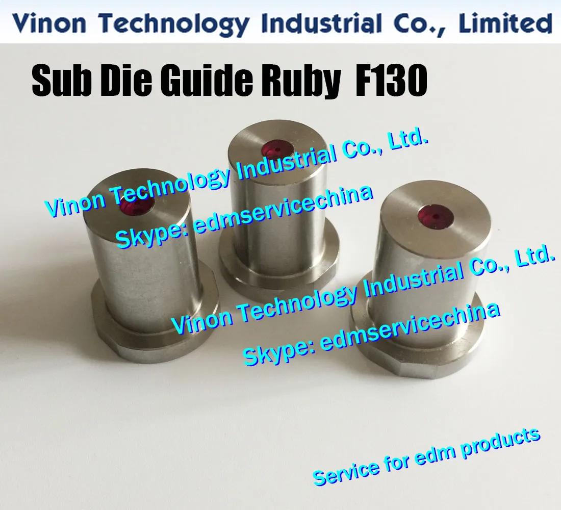 F130 edm Sub Die Guide Ruby Upper Ø1.0mm A290-8116-X726 لـ Fanuc iC و iD و iE و CiA Guide subm edm machine A290.8116.X726، A2908116X726، 24.56.117