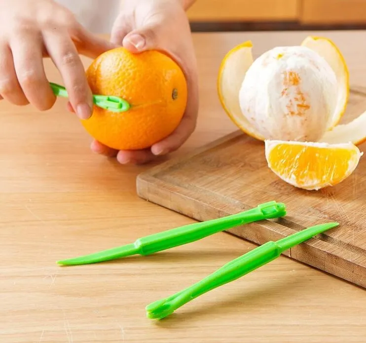 2020 15cm lång sektion orange eller citrus peeler fruktzester kompakt och praktiskt kök verktyg