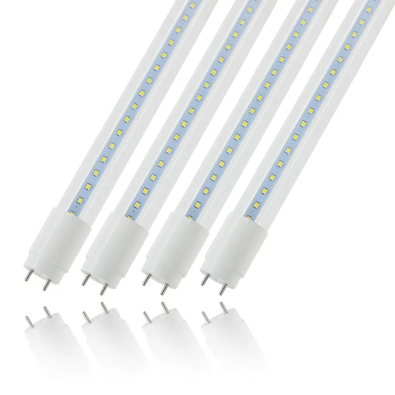 LED-rörljus 4FT, 48 "18W (40W ekvivalent) T8 / T10 / T12 Glaslampor 6000K, fluorescerande lampor Ersättning, Dubbeländad lager i USA