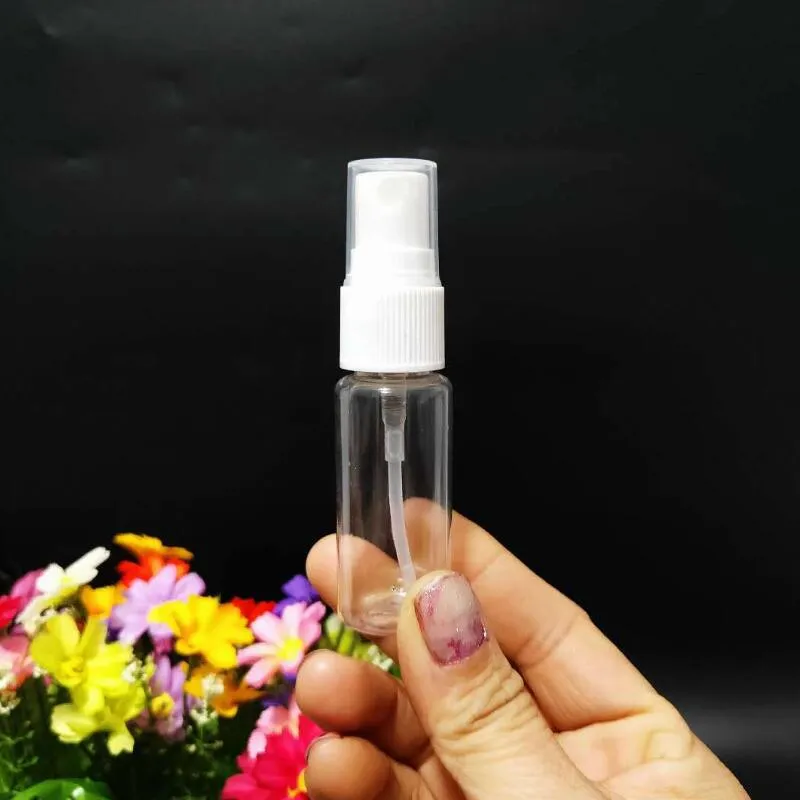 Boş 20 ml (0.66 oz, 1 oz'dan az) Temizlemek için Temizle Plastik İnce Mist Sprey Şişesi, Seyahat, Uçucu Yağlar, Parfüm LX8081