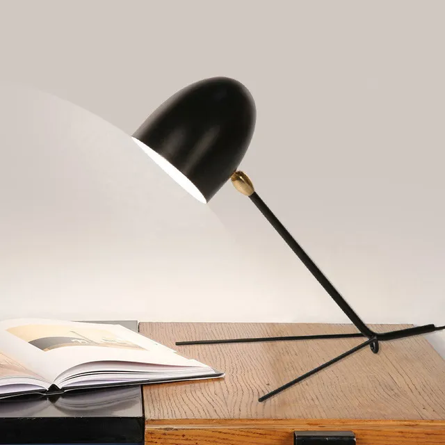 Duckbill tanden klauwen tafellamp Nordic industriële wind creatieve nachtkastje zwart wit tafel licht AC 90-265V