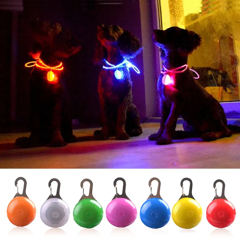 LED-zaklamp hond kattenkraag gloeiende hanger nachtveiligheid huisdier leads ketting lichtgevende heldere decoratiehalsbanden voor honden