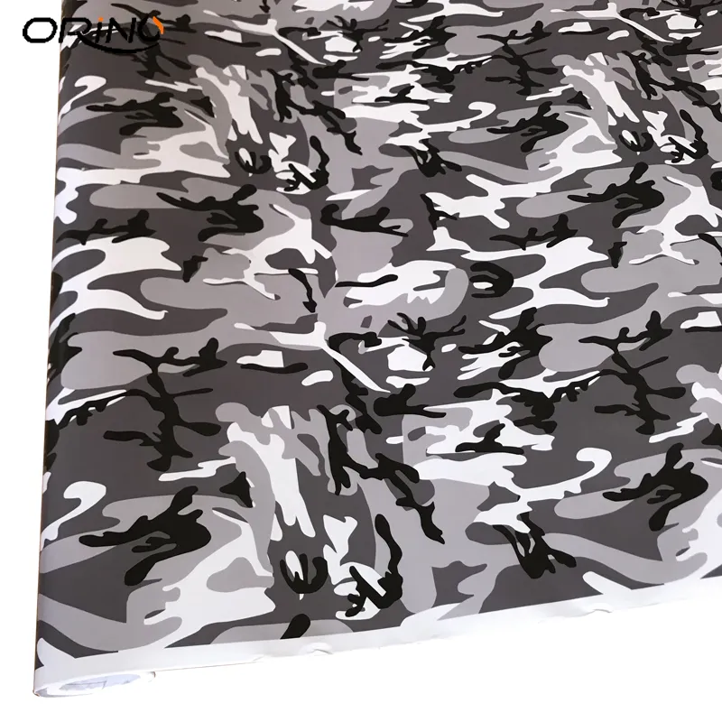Black/White Camo Vinyl Film Snow Camouflage Vinyl Car Wrap Air Bubble Free  Snow Camo Wraps 1.52X5/10/15/20/25/30 meters - AliExpress