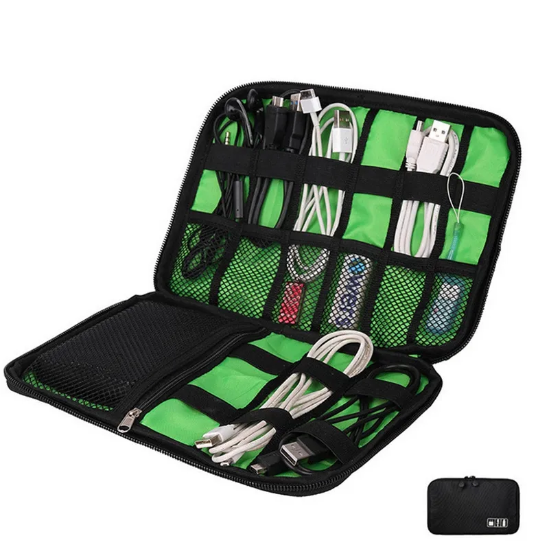 Kabel Organizer Tas Outdoor Reizen Elektronische Accessoires Tassen Hard Drive Oortelefoon USB Flash Drives Case Opbergzakken GGA2665