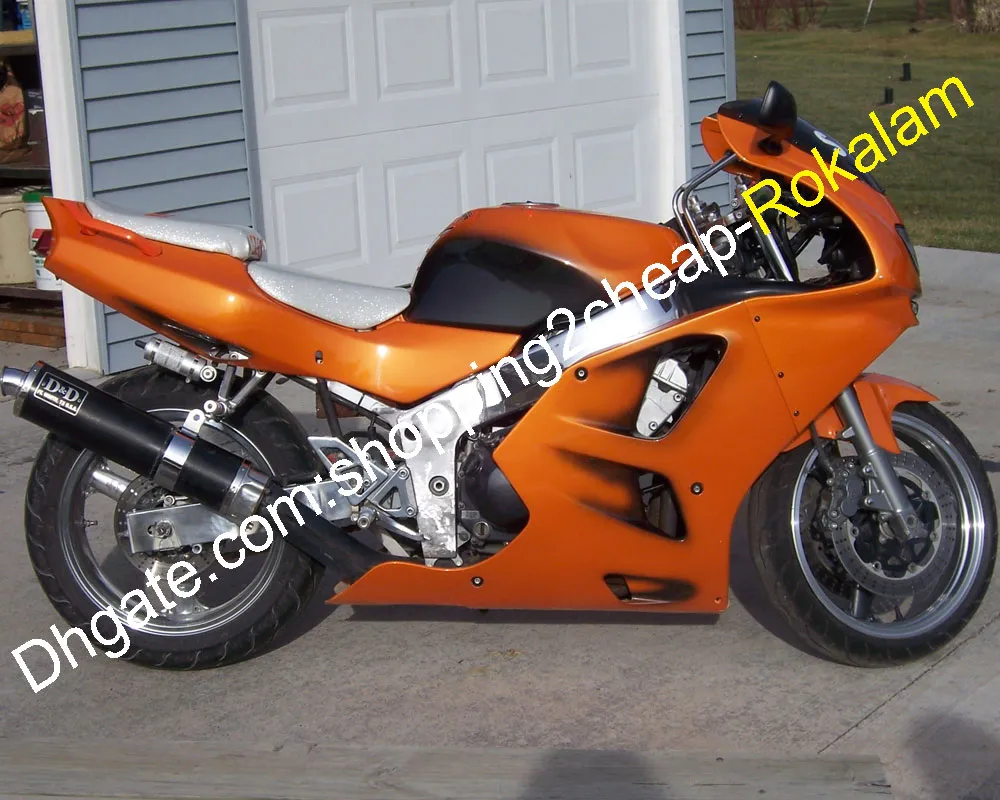 ABS Complete Fairing Kit For Kawasaki ZX6R 94 95 96 97 ZX 6R 1994 1997 ZX 6R 94 97 Orange Black Motorcycles Set