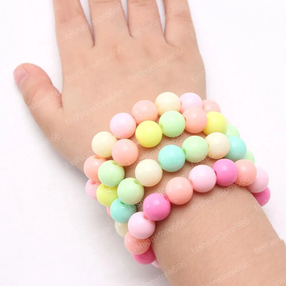 Nieuwste ontwerp kleurrijke snoep acryl kralen Kid Bracelet Mooie mode Kid Bracelet Children Girl armband sieraden