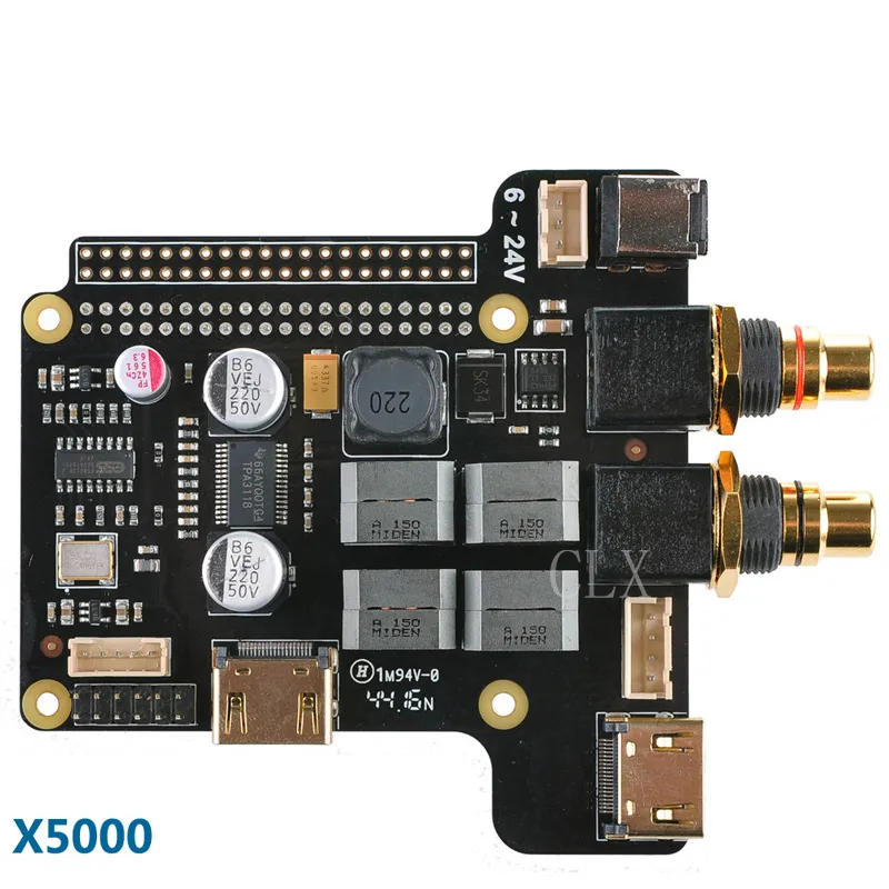 Livraison gratuite Carte d'extension X5000 ESS Sabre pour Raspberry Pi 3 Modèle B / 2B / B+