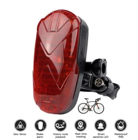 Luce GPS bici del LED Mini GPS Tracker controllo voce antifurto inseguitore Spostare TKSTAR Shock SOS di allarme Facile Hidden Bike GPS