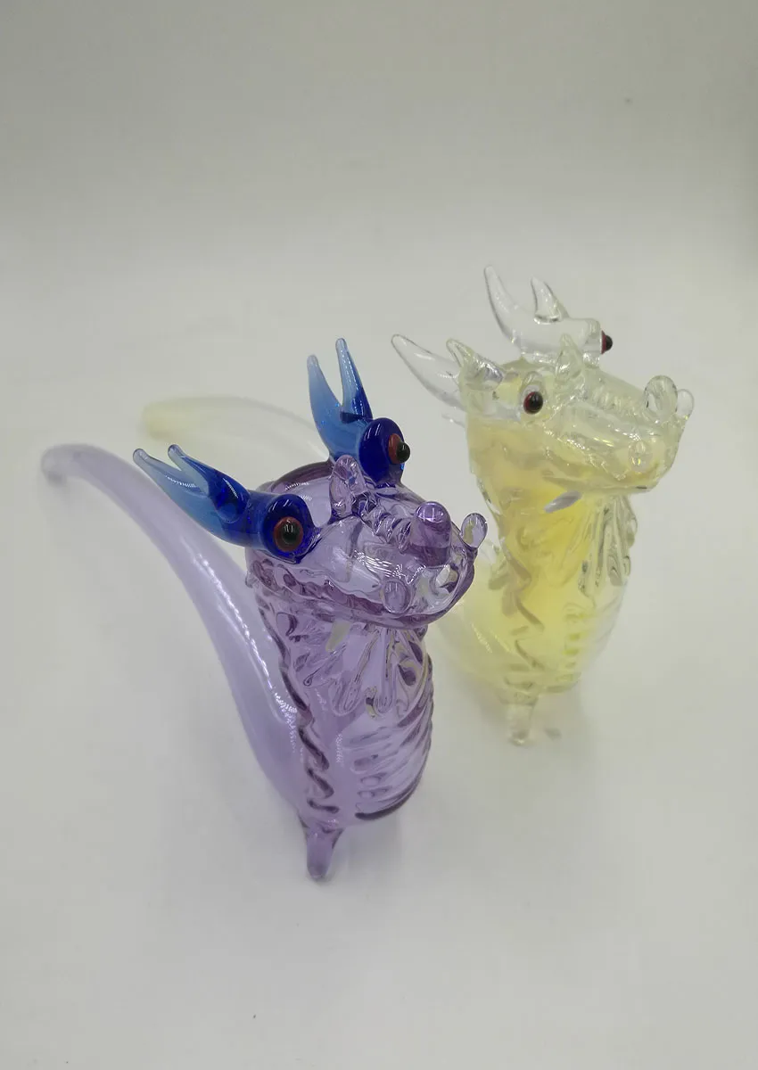 Vintage Dragon Pipe Handmade Tobacco Pipes Original glass factory made can put customer logo by dhl ups cne