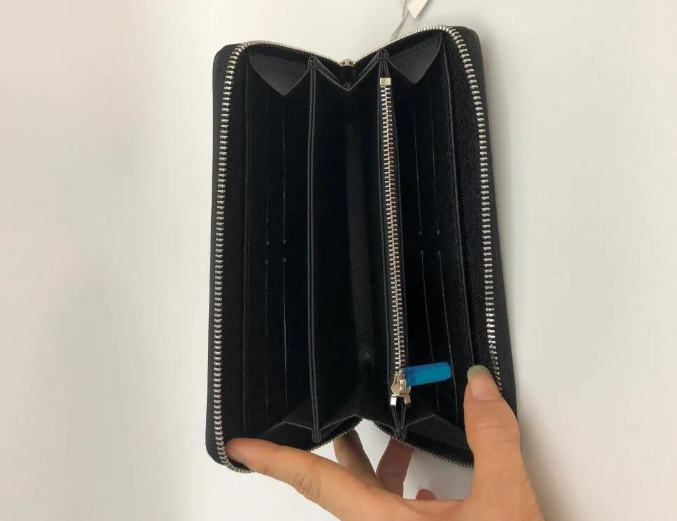 Zippy Wallet DİK para, kartları ve paralar ünlü tasarım erkek deri çanta kart sahibinin sıcak iş taşımak en şık yolu