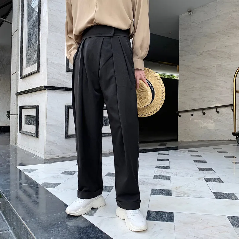 2019 Pantalones De Cintura Alta De Estilo Occidental Para Hombre