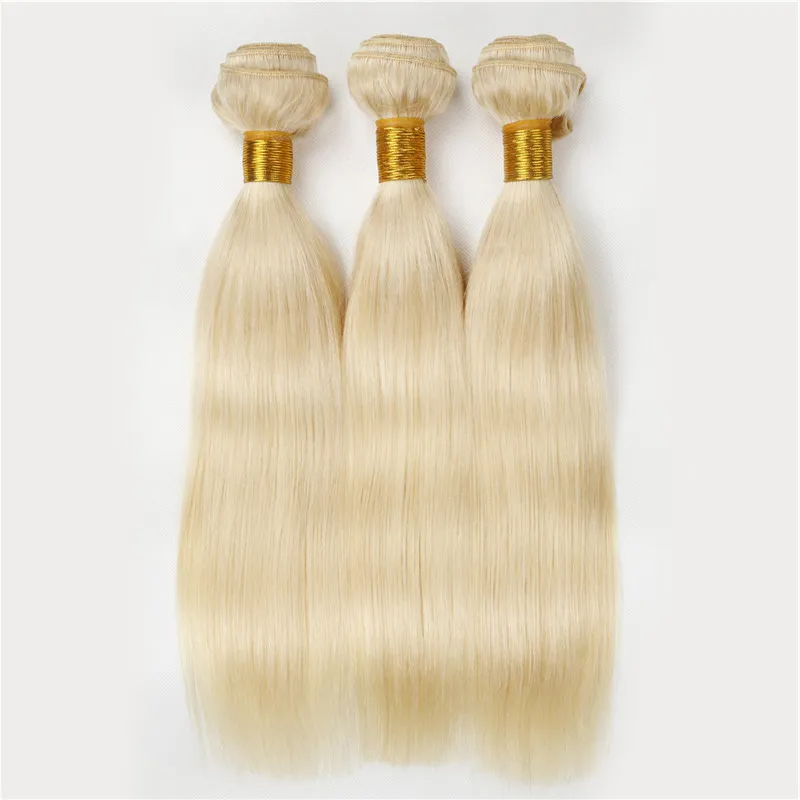 100％未処理のマレーシアのブロンドストレートバージンヘア3本安いマレーシアのバージンヘア織り613金髪の生の髪卸売価格