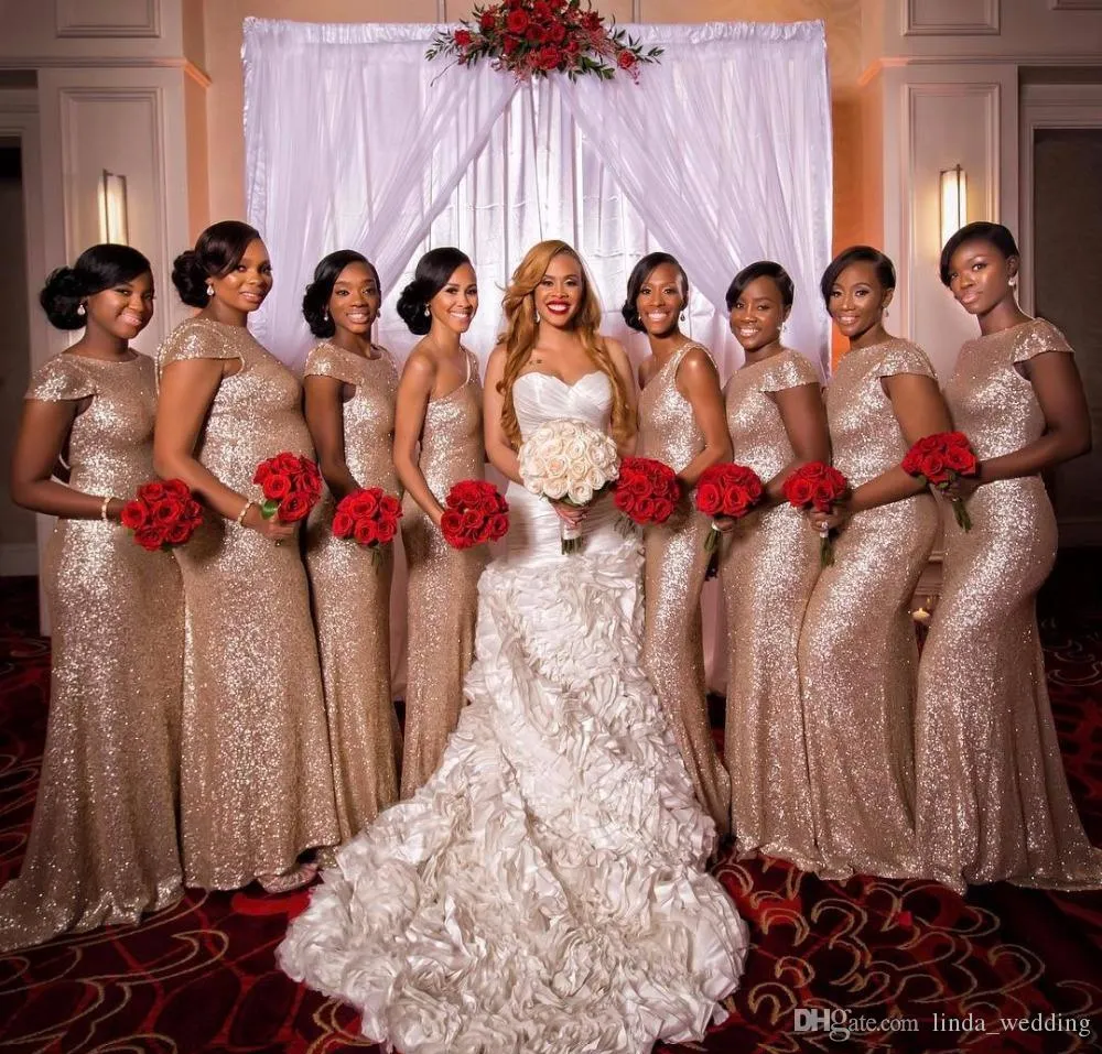 rose gold bridesmaid dress