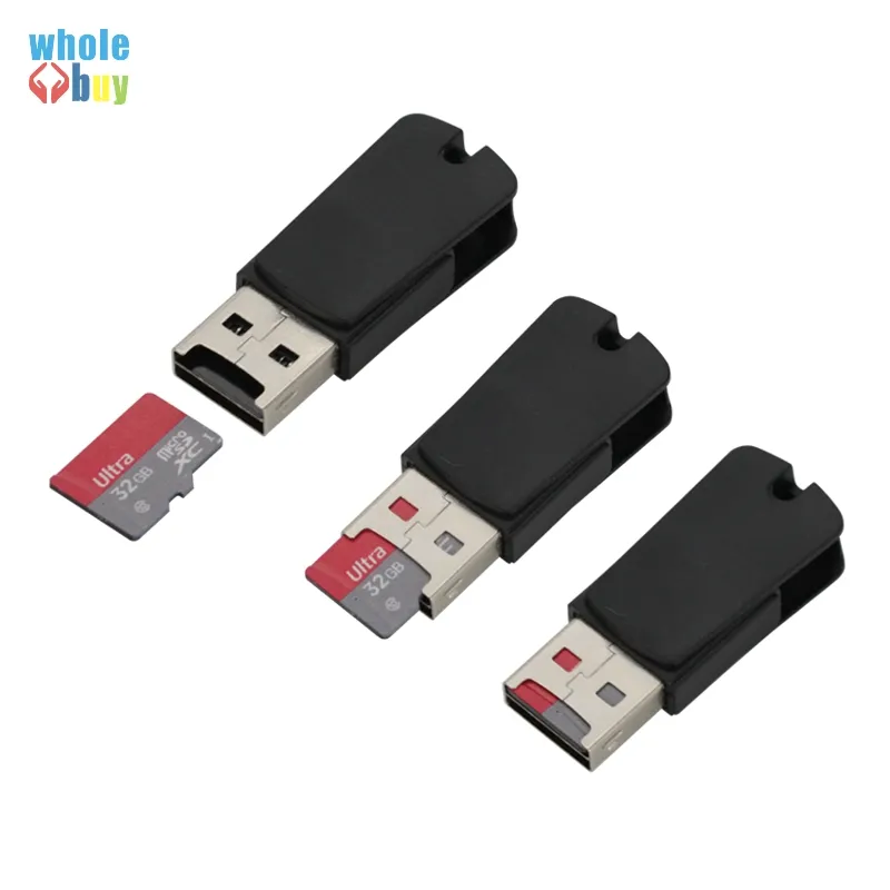 Färg hög effektivitet Universal kortläsare Mobiltelefon PC-kortläsare Micro-USB OTG-kortläsare OTG TF / SD Flash Storage Wholesa