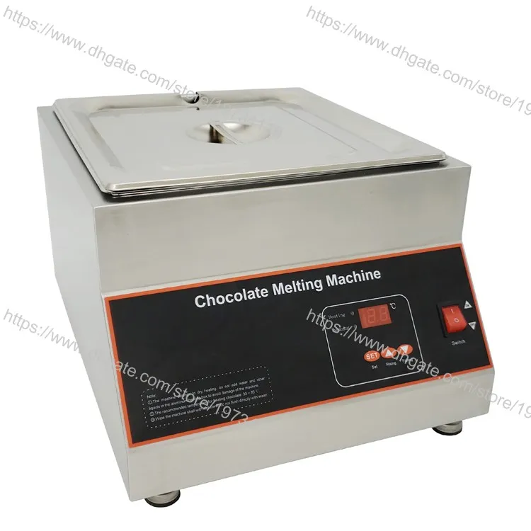 12kg Single Pot Stainless Steel Commercial Use 110v 220v Electric Digital Dry Heat Chocolate Melter Melting Machine1818079