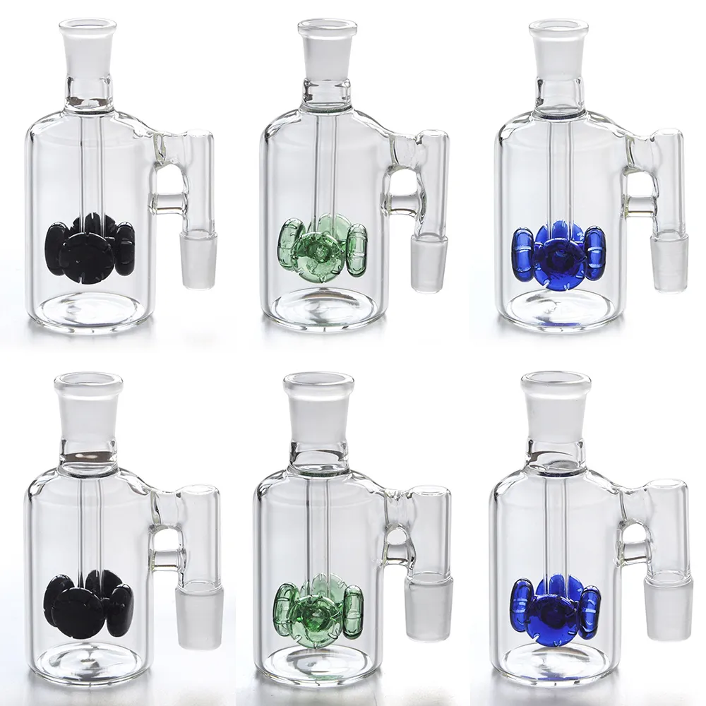 Glass Ash Catcher di vetro spesso 14,4mm 18.8mm 90 gradi Ashcatcher Accessorio fumo per impianti di petrolio Bong Tubo dell'acqua