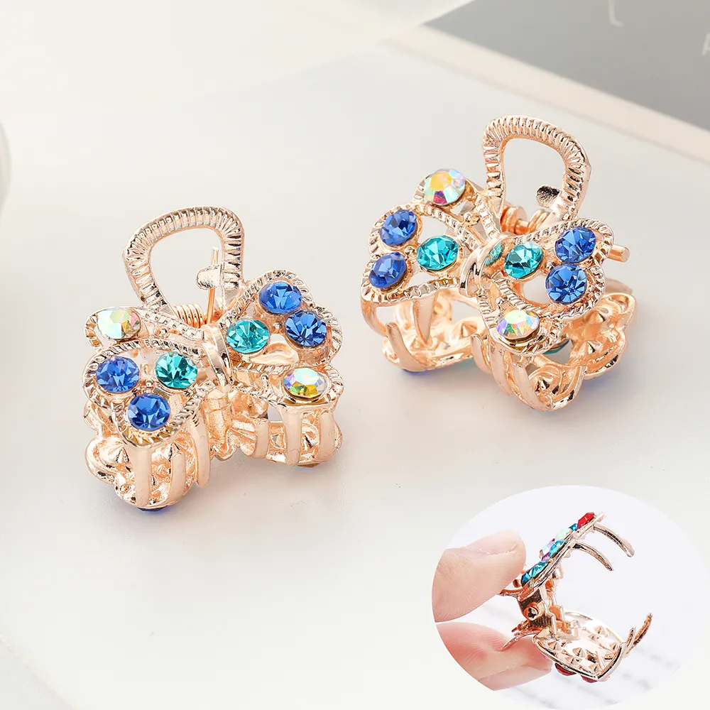 Saç Accessoires Parlak Rhinestone Barrettes Yengeç Saç Pençeleri Kadınlar İçin Hediye Saçkın