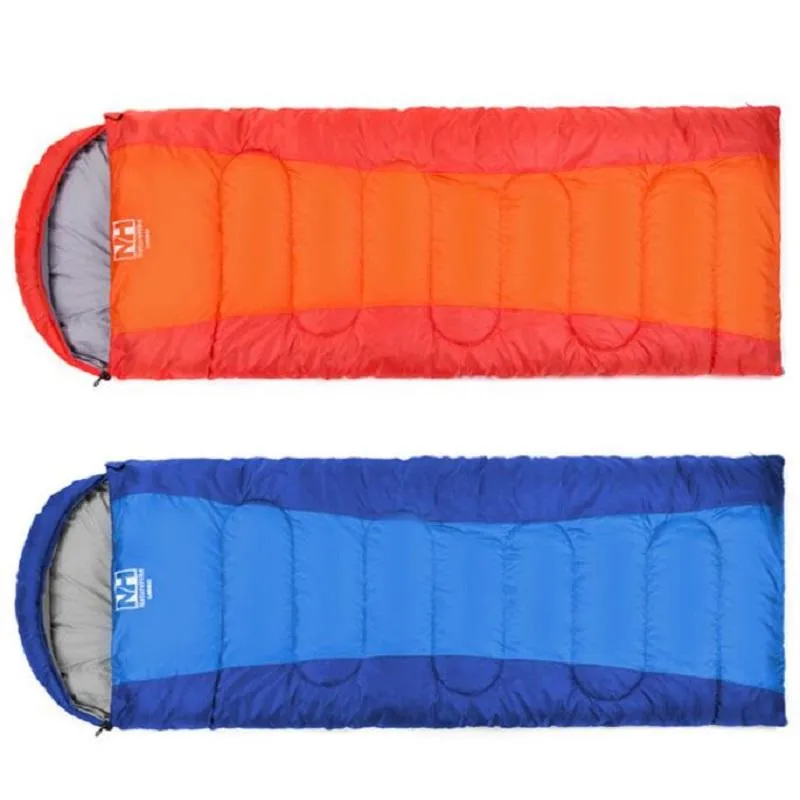 新しいポータブル封筒コットン寝袋キャンプ寝袋屋外キャンプトラベル1.5kg送料無料