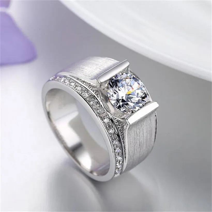 Bague Ronde En Zircone Cubique Pour Femme - Cadeau De Bague