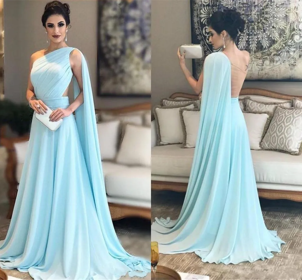sachin and babi light blue dress Journee Sweetheart Pleated Chiffon Prom Dress