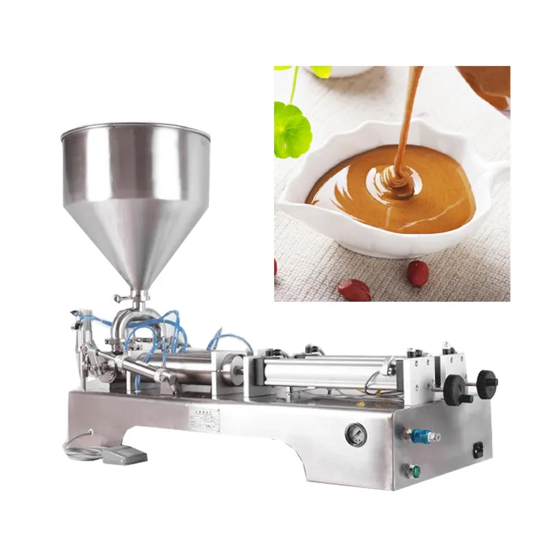 110V 220V Paste liquid filling machine for cream chili sauce tomato butter peanut butter olive oil pneumatic filling machine