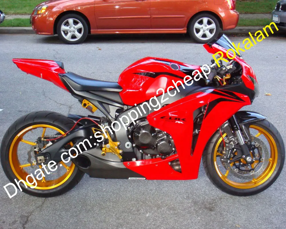 Per HONDA CBR1000RR CBR1000 1000RR CBR 1000 RR 2008 2009 2010 2010 Red Motorcycle Bodywork Kit carenatura (stampaggio a iniezione)