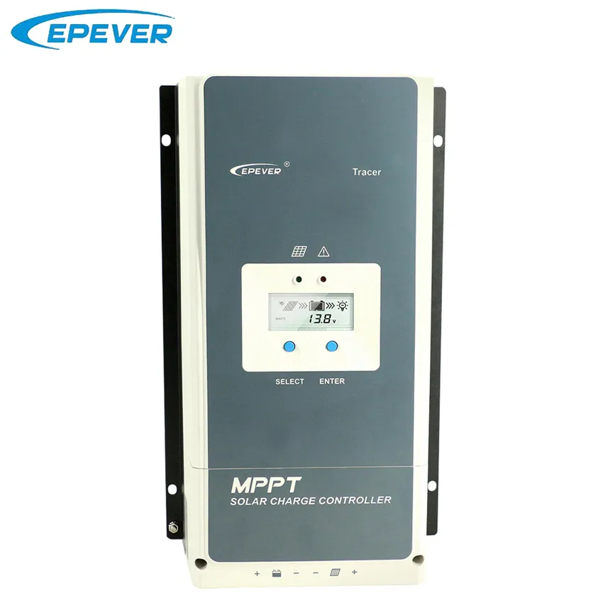 EPEVER 50A 60A 80A 100A MPPT Solar Charge Controller 12V 24V 36V 48V Auto Backlight LCD Solar Regulator Support WiFi MT50 fjärrkontroll