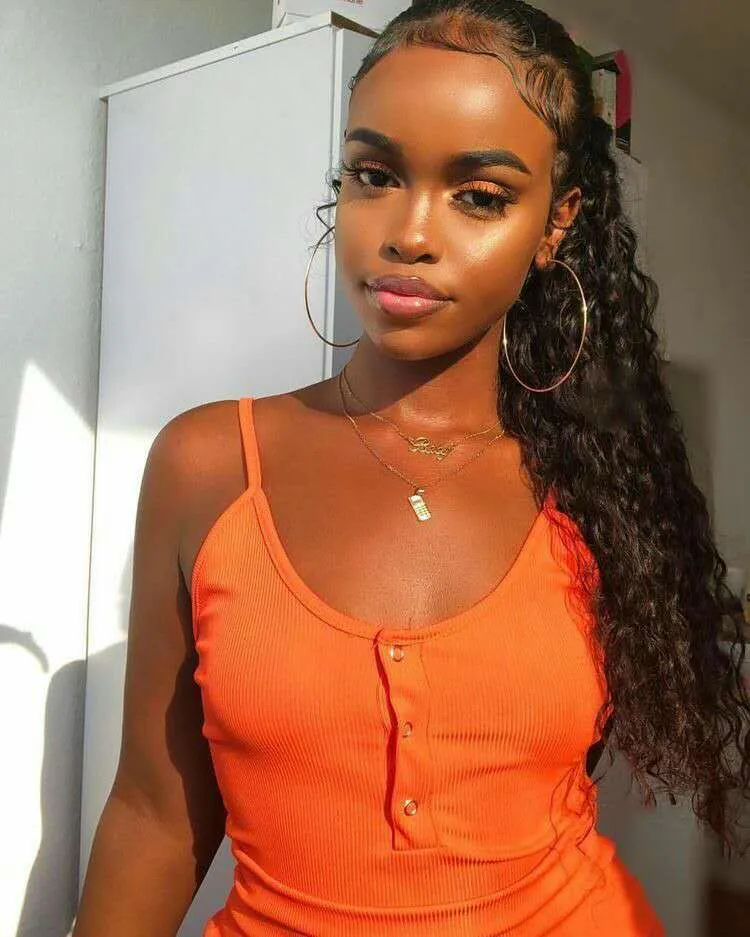 Human hair extensions online pony