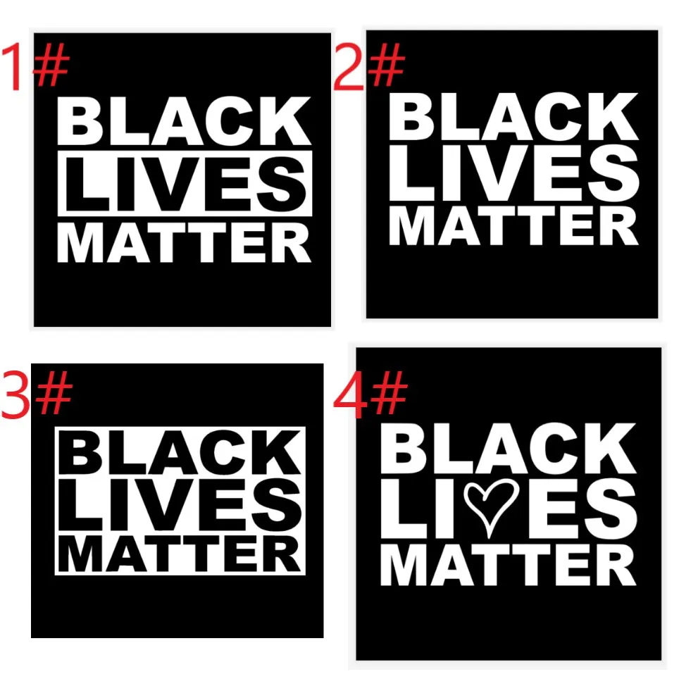 16 Styles Anti Racism Car Bumper Stickers For Protest Black Lives