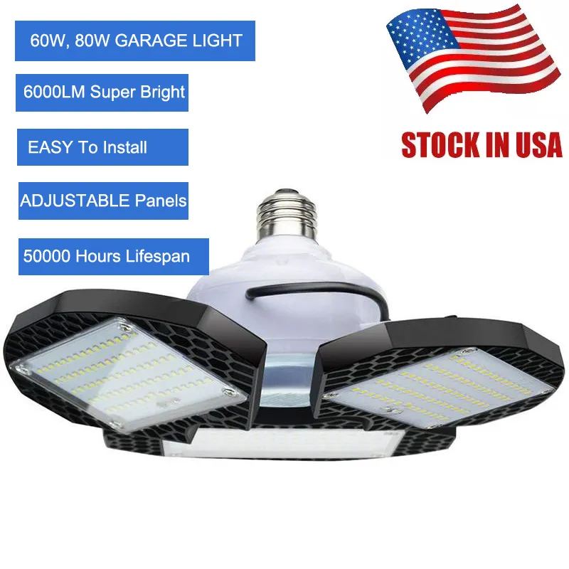 60W 80W LED deformerbar lamp Garage Light E27 LED Corn Bulb Radar Home Lighting High Intensity Parkering Warehouse Industriell lampa Lampor