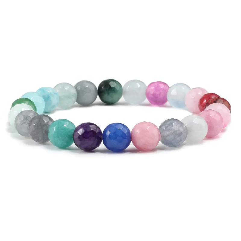 Natural Stone Gem Beaded Bracelet Chakra Reiki Meditation Healing Bracelets Bangles for Women Men Charm Friendship Jewelry Gifts302g