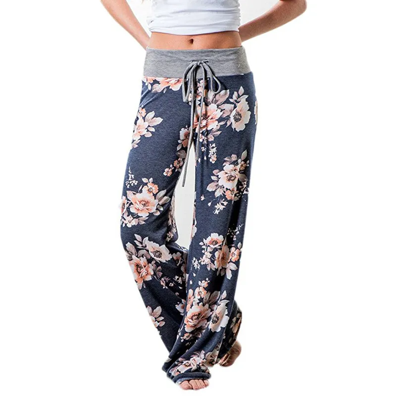 Pantalones de Yoga de pierna ancha para mujer, pantalón largo suelto de  talla grande, 13 colores, S, M, L, XL, XXL, XXXL - AliExpress